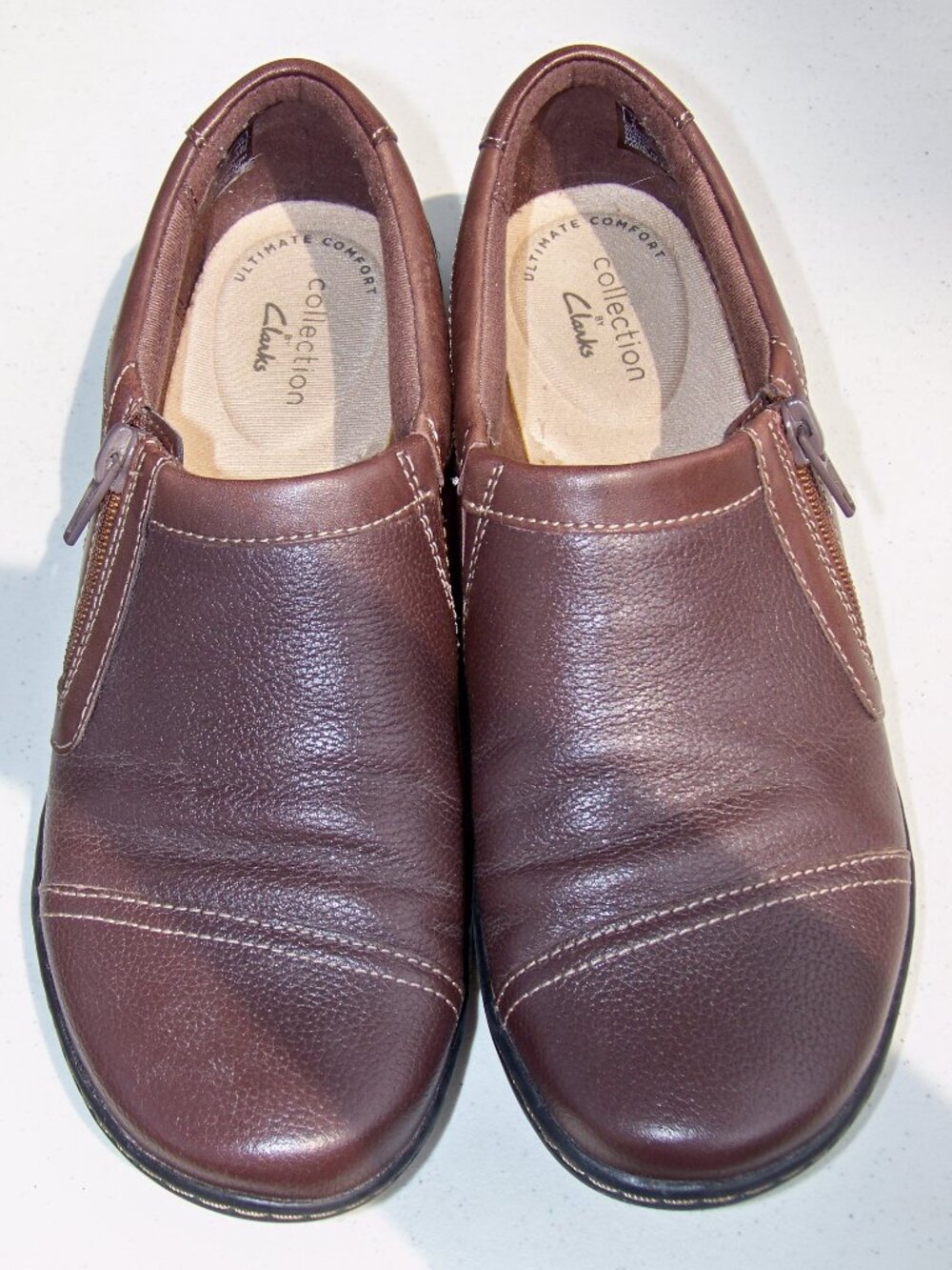 Collection By Clarks Women's Brown Loafers, Size 6.5